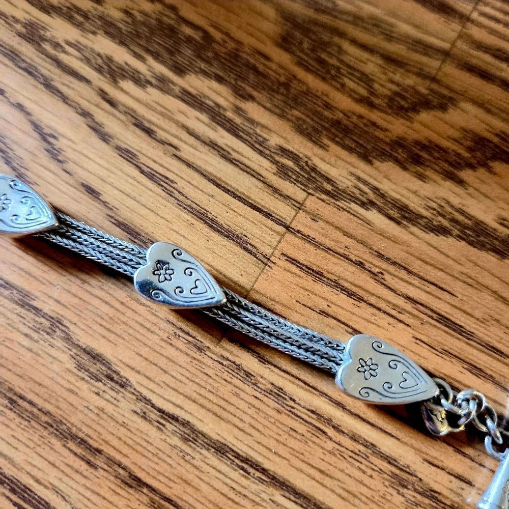 BRIGHTON "Stellar" Silver And Crystal Triple Strand Bracelet WEDDING READY! - Picture 4 of 10